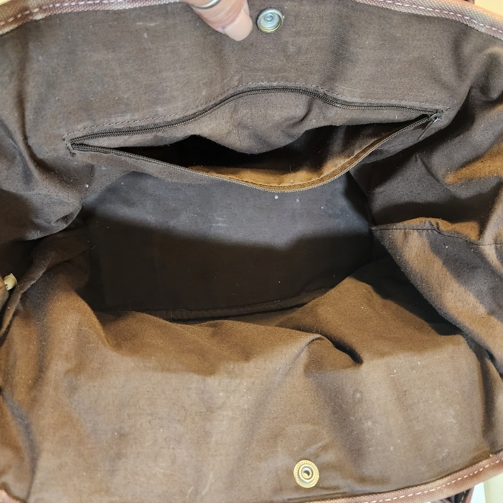 J. Crew pink and brown scotty dog cotton tote bag - Picture 6 of 10